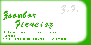 zsombor firneisz business card
